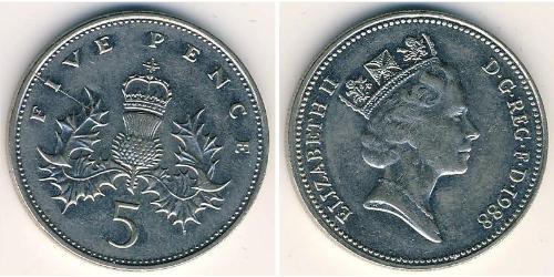 5 Penny United Kingdom (1922-)  