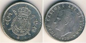 5 Peseta Francoist Spain (1936 - 1975) Kupfer/Nickel Juan Carlos I (1938 - )
