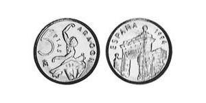 5 Peseta Kingdom of Spain (1976 - ) Brass/Nickel Juan Carlos I of Spain (1938 - )