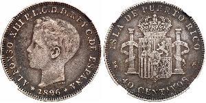 5 Peseta Kingdom of Spain (1874 - 1931) Plata 