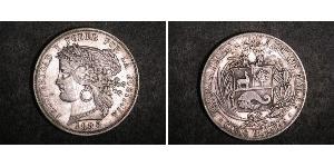 5 Peseta Perú Plata 