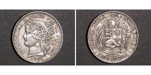5 Peseta Perú Plata 