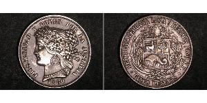 5 Peseta Perú Plata 