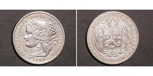 5 Peseta Peru Silber 