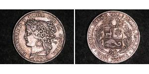 5 Peseta Peru Silber 