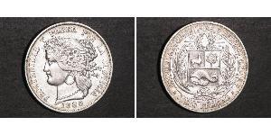 5 Peseta Peru Silver 