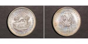 5 Peso Mexique Argent 