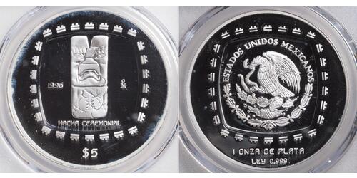 5 Peso Mexique Argent 