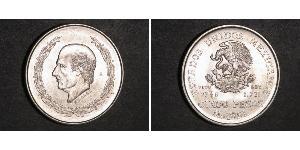 5 Peso Second Federal Republic of Mexico (1846 - 1863) Argent Miguel Hidalgo