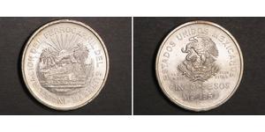 5 Peso Messico Argento 