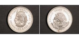 5 Peso Messico Argento 