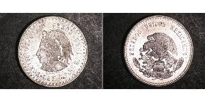 5 Peso Messico Argento 