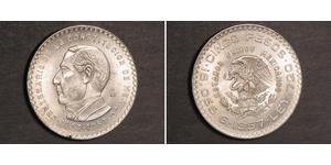 5 Peso Messico Argento 