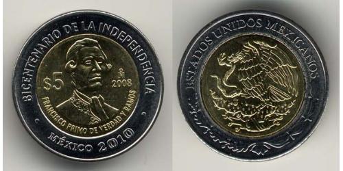 5 Peso Mexique (1867 - ) Bilame 