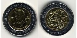 5 Peso Messico (1867 - ) Bimetal 