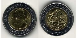 5 Peso Messico (1867 - ) Bimetal 