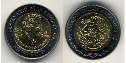 5 Peso United Mexican States (1867 - ) Bimetal 