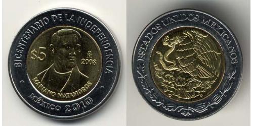 5 Peso United Mexican States (1867 - ) Bimetal 