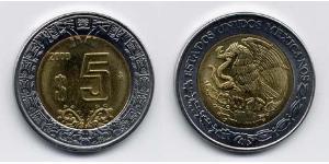 5 Peso Mexiko (1867 - ) Bimetall 