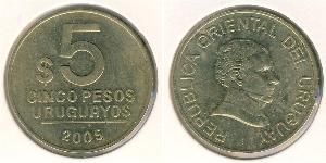 5 Peso Uruguay (1825 - ) Brass 