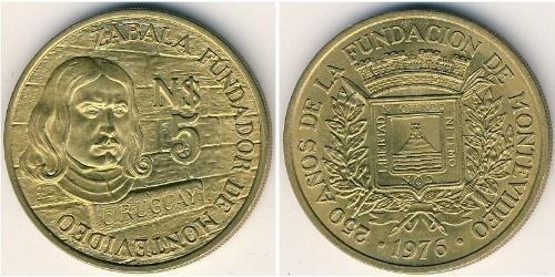 5 Peso Uruguay (1825 - ) Bronze 