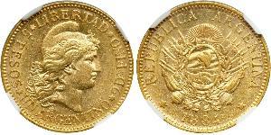 5 Peso Argentine Republic (1861 - ) Gold 