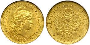 5 Peso Argentinien (1861 - ) Or 