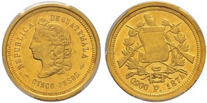 5 Peso Guatemala Or 