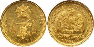 5 Peso Mexique (1867 - ) Or 