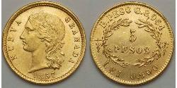 5 Peso Kingdom of Spain (1814 - 1873) Oro 