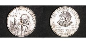 5 Peso Estados Unidos Mexicanos (1846 - 1863) Plata Miguel Hidalgo