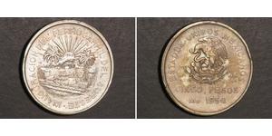 5 Peso México Plata 