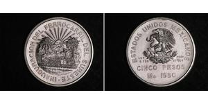 5 Peso Mexico Silver 