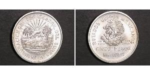 5 Peso Mexico Silver 