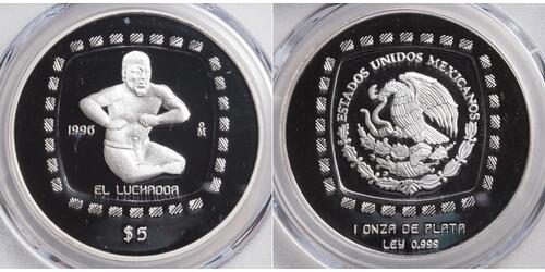 5 Peso Mexico Silver 