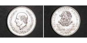 5 Peso Second Federal Republic of Mexico (1846 - 1863) Silver Miguel Hidalgo