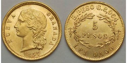 5 Peso Kingdom of Spain (1814 - 1873) 金 