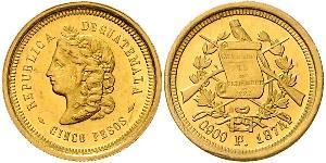 5 Peso 危地马拉 金 