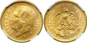 5 Peso 墨西哥 金 