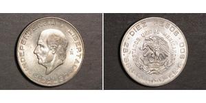 5 Peso Second Federal Republic of Mexico (1846 - 1863) 銀 Miguel Hidalgo