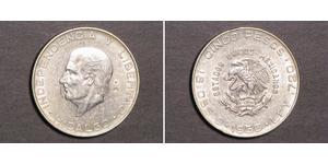 5 Peso Second Federal Republic of Mexico (1846 - 1863) 銀 Miguel Hidalgo