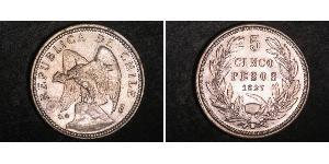 5 Peso 智利 銀 