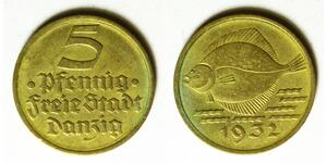 5 Pfennig Gdansk (1920-1939) Bronze/Aluminium 