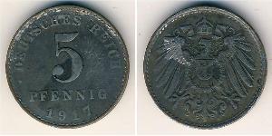 5 Pfennig Germany Copper/Nickel 