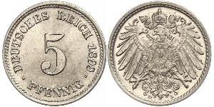 5 Pfennig Deutsches Kaiserreich (1871-1918) Kupfer/Nickel 