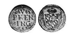5 Pfennig Electorate of Bavaria (1623 - 1806) Plata 