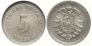 5 Pfennig Empire allemand (1871-1918)  