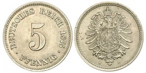 5 Pfennig Empire allemand (1871-1918)  