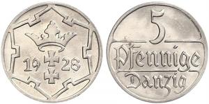 5 Pfennig Gdansk (1920-1939)  