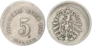 5 Pfennig German Empire (1871-1918)  